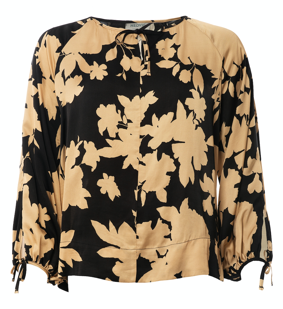 HEDVIG STOCKHOLM Mary Mönstrad Blus Blackgold